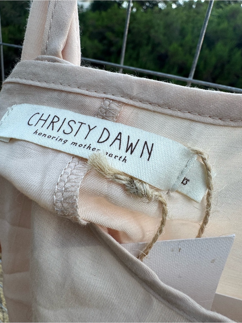 Christy Dawn Flora Short Slip in Beige Shell - Picture 5 of 7